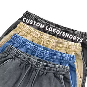 Hot Sale Washed Fleece <b>Shorts</b> for <b>Men</b> Comfortable <b>Elastic</b> Waistband <b>Shorts</b> Casual Print Style for <b>Men</b> and Women Super Quality - Product Image 3