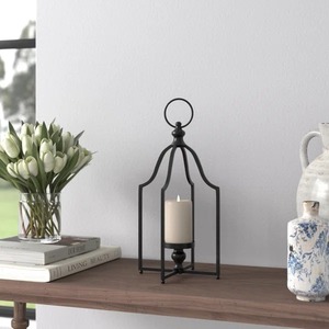 Portavelas de Metal dorado de lujo, centro de mesa decorativo, elegante soporte de hierro, decoración moderna para el hogar y acento festivo - Product Image 1