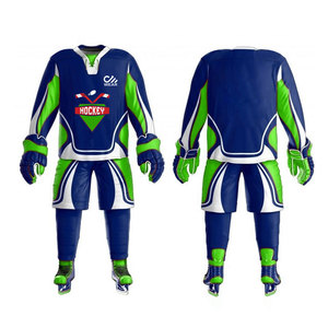 Uniforme de hockey pour hommes, vêtements de sport pour adultes à séchage rapide, uniforme de hockey sur glace OEM en polyester - Product Image 1