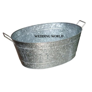 Galvanized Hammered <b>Planter</b> Superior Quality Handmade <b>Planter</b> Hot Selling Designer New Metal <b>Planter</b> - Product Image 5
