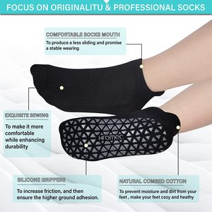 Wholesale High Quality Custom Logo Anti Slip Solid Yoga <b>Socks</b> Yoga Pilates Dance <b>Grip</b> <b>Socks</b> - Product Image 2