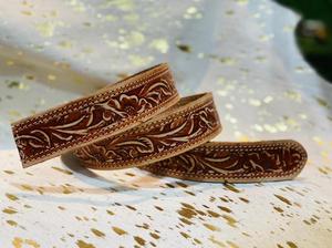Handmade Embroidery <b>Tooling</b> Leather Needle Work <b>Belt</b> Alloy Pin Buckle Adjustable Size Hand Painted Accessory Sale Direct Factory - Product Image 6