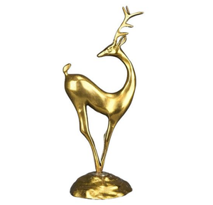 Art Aluminium Animal Cerf Statues Brillant Poli Sculpture Pour La Maison Bureau Table Décor Utilisation Hôtel Vaisselle Décoration - Product Image 6
