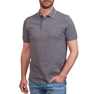 Polo informal 100% algodón transpirable sin arrugas manga corta ropa cómoda y elegante polos - Product Image 1