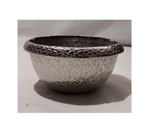 Aluminium <b>Silver</b> Color Chocolate <b>Bowl</b> With Superior Quality Tableware Fruits Chocolate <b>Bowl</b> At Lowest Price - Product Image 1