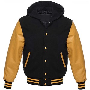 High Quality Custom Men's Varsity <b>Jacket</b> with Canvas Shell Waterproof Winter Ready-Pakistan - Product Image 1