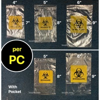 Sac PE à fermeture éclair kangourou Biohazard avec plastique PE de poche Doc étanche à l'humidité pour Kit de test ART dans l'industrie médicale Made Vietnam