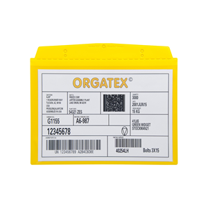 Portadocumenti autoadesivo, DIN A5 orizzontale, Giallo, 10 pz. / Confezione.- SDSK/5110-04 - Product Image 2