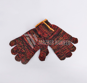 Solid Color <b>Magic</b> Elastic Outdoor Winter Cotton Gloves Non-Slip Full-Finger Knitted Warm <b>Bubble</b> Design for Daily Use - Product Image 4