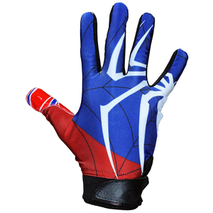 Guantes de receptor de fútbol americano con estampado personalizado de alta calidad, empuñaduras ligeras de moda, diseño de cuero de neopreno - Product Image 3