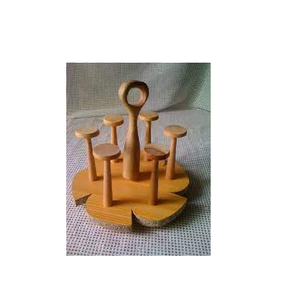 ที่วางแก้วไวน์ทำจากไม้แนวชนบท,ที่แขวนชั้นวางแก้วไวน์ทำมือใช้ได้ตามต้องการ - Product Image 2