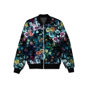 Chaqueta Bomber personalizada estilo Hip Hop 100% poliéster con cremallera completa y estampado de sublimación por completo para ropa de calle - Product Image 5
