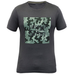 Camiseta de media manga con estampado de logotipo personalizable para hombre, camiseta de entrenamiento deportivo de alta calidad, transpirable, de talla grande - Product Image 2