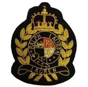 Insignia de chaqueta de alambre y lingotes bordados de buena calidad Insignias personalizadas más vendidas de alta calidad - Product Image 6