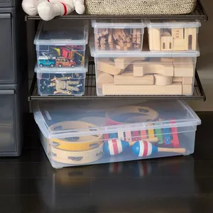 Stackable Flexible PP Plastic Storage Basket-Foldable Eco-Friendly Minimalist Closet <b>Organizers</b> <b>for</b> Wardrobe - Product Image 2