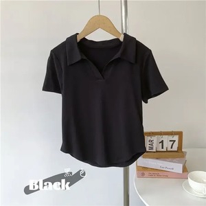 Nuevo 2025 Polos personalizados para mujer Camisa elegante de verano de alta calidad para mujer Polos casuales de algodón liso - Product Image 3