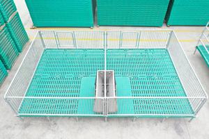 แผงขายลูกหมูชุบสังกะสีใหม่สำหรับบ้านหมูและหมูสำหรับใช้ในการตั้งท้อง - Product Image 3