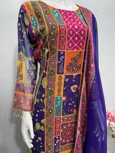 Nuevo Traje Salwar de Diseño de Alta Costura con Base de Terciopelo Pesado 9000, Estilo Pantalón, para Chicas, Trajes Pakistaníes, Moda 2023 - Product Image 4