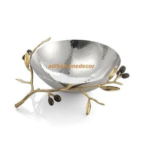 Stainless Steel Decorative Centerpiece Premium Quality Metal Bowl Customizable Kitchen Accessories - Product Image 1