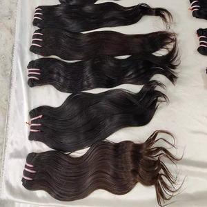 100% cheveux humains indiens bruts non traités naturels ondulés vierges à un seul donneur ondulés-pas de traitement chimique - Product Image 2