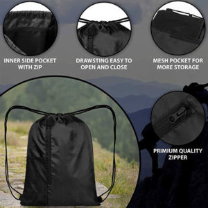 Sac à dos à cordon de serrage unisexe pour la gym, la natation et les sports – Offre spéciale - Product Image 5