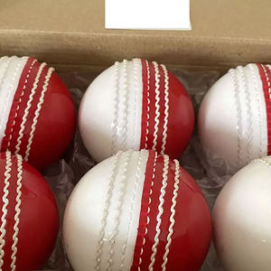 Juego de bolas de cricket de Color blanco hecho en Cuero 100%, 4 Uds., pelota de alta calidad para bolas de práctica de cricket al aire libre, Cricket de Pakistán - Product Image 4