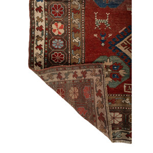 Alfombra de Lana Kiaan de Gran Tamaño, Color Rojo Naranja, Anudada a Mano, con Medallón Rectangular, para Pasillo, Entrada, Hogar -Paem-1427 9x12 - Product Image 5