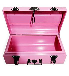 Wholesale Rectangle Shape Metal <b>Trunk</b> <b>Box</b> <b>Storage</b> Container Handles Locks Multifunctional Space-Saving Organizer 1 cm - Product Image 2
