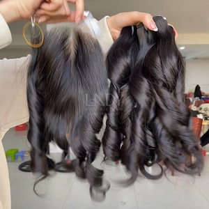 Produit phare 2025 : Cheveux naturels noirs et rebondissants en mèches et closure pour la confection de perruques, issus de vrais cheveux vietnamiens - Product Image 4