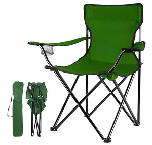 Set 2 Modern Folding <b>Camping</b> Chairs Built 4 Can Cooler Cushioned Seat Backrest Side Pockets Cup Holder Eco-Friendly <b>Firepit</b> - Product Image 4