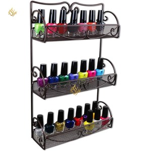 Porte-épices mural et étagère de cuisine Trendy New Arrival Grande taille Couleur noire Fer fait main Supports d'organisation d'épices - Product Image 5