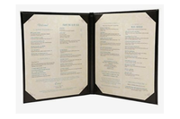 Couverture de livre de menu en cuir PU tendance au design moderne imperméable avec support tricoté vente en gros à bas prix