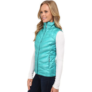 Latest Design Puffer Vest Warm Long Zipper Custom Outerwear <b>Sleeveless</b> Quilted Padded <b>Coat</b> <b>Women</b> Puffer Vests - Product Image 2