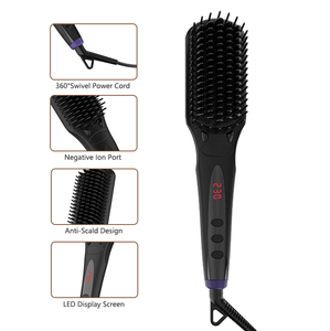 <span class=keywords><strong>Spazzola</strong></span> professionale capelli capelli lisci seta 3D Anti-scottatura piastra per capelli - Product Image 5