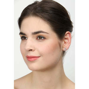 Compre Pendientes de Plata de Ley 925 de Primera Calidad para Mujeres y Niñas, Pendientes de Botón con Corte Marquesa y Princesa, Motivo de Gota de Agua Dorada - Product Image 6