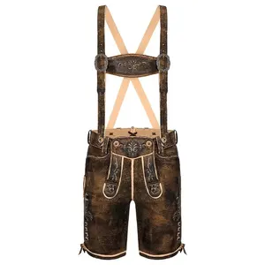 Short Bavarois pour Homme Design Personnalisé Décontracté Oktoberfest Lederhosen Séchage Rapide et Respirant Motif Solide Dernier Style - Product Image 1