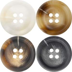 กระดุมเขาควายธรรมชาติทำมือสำหรับเสื้อโค้ทและงานฝีมือ ขัดเงา อุปกรณ์เย็บผ้าแบบดั้งเดิม ของขวัญพิเศษสำหรับคริสต์มาส - Product Image 4