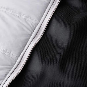 เสื้อแจ็คเก็ตขนเป็ดสำหรับผู้หญิง,เสื้อแจ็คเก็ตแขนยาวสีเทาคอตั้งสำหรับสวมใส่บนถนน - Product Image 4