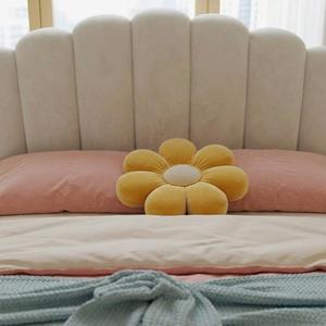 Lit double rembourré anti-collision en similicuir écologique pour filles, avec cadre de lit enfant mignon motif lapin, vente en gros OEM - Product Image 2