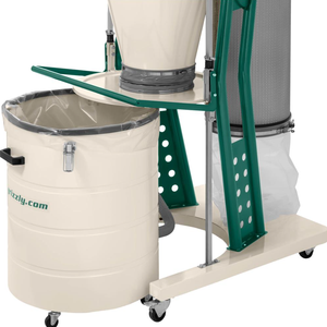 Colector de Polvo Ciclónico Portátil de Alta Eficiencia NUEVO G0862 de 3HP con Tambor de Acero de 45 a 55 Galones - Product Image 6