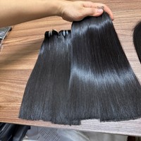 Paquets de cheveux vietnamiens bruts Super doublement étirés Cheveux humains naturels vierges bon marché avec extrémités épaisses Fournisseurs d'extensions droites en os