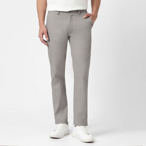 Pantalones Chinos de Invierno para Hombre, Talla Grande, Corte Recto, Ajuste Regular, de Poliéster/Algodón Resistente - Product Image 1