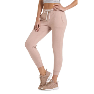 Femmes taille haute décontracté Sport survêtement pantalon couleur unie doux tricot imprimé respirant grande taille léger lavage hiver Style cordon - Product Image 4