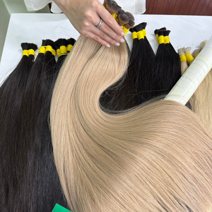 Vente en gros 100% Extensions de cheveux humains en vrac de haute qualité en couleurs vierges naturelles - Product Image 3