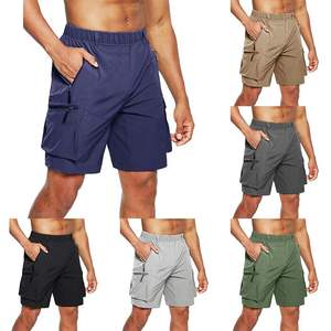 Short cargo décontracté en polyester/élasthanne pour homme Short cargo intelligent multi-poches Short taille grande taille Fabricant du Bangladesh - Product Image 1