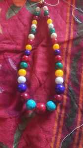 สร้อยคอเรซินทำด้วยมือขายดีสำหรับผู้หญิงเครื่องประดับคอจากอินเดียในฮอร์นคอลอร์วที่มีฮอร์นที่น่าสนใจจากอินเดีย - Product Image 2