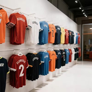 เสื้อฟุตบอลยูนิฟอร์มยุโรปคุณภาพดีแบบสั่งทำพร้อมชื่อและหมายเลขสำหรับฤดูกาลใหม่ของไทย - Product Image 1