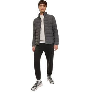 Chaqueta de Plumón para Hombre, Personalizada, Completamente Impermeable, con Cuello Alto, para Invierno, Transpirable, Resistente al Viento, con Cierre, Diseño a Cuadros, Ligera - Product Image 4