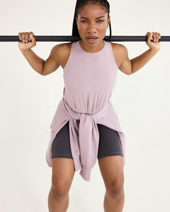 Débardeur en coton Vintage pour femmes respirant été entraînement haut de gymnastique grande taille Options col rond sans manches Design basique décontracté - Product Image 2