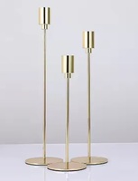 Support de bougie en métal argenté de luxe pour la décoration de mariage et de Noël, centre de table durable et écologique